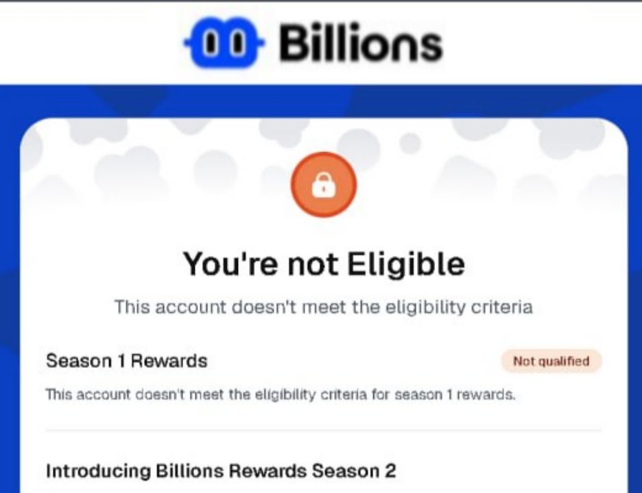 Lakid69's tweet photo. 😡😡😡Fk u Scammers  @billions_ntwk  

Community is not eligible 🫵

who did kyc / completed task / earned power points / did registration .

Finally NOT ELIGIBLE . https://t.co/iOopp8yHOH