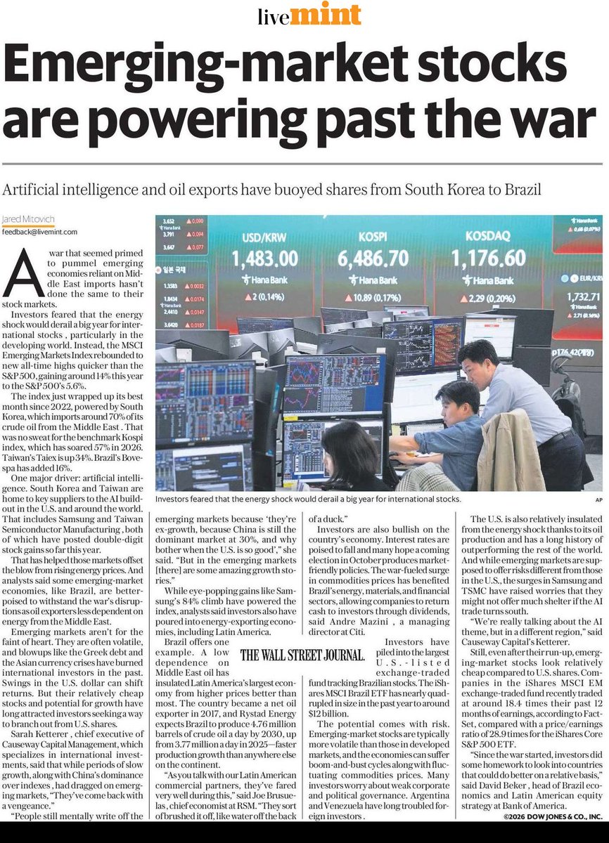 Why the PM and EAM will be travelling this entire May to sell India story to the world?

This Emerging Market analysis by WSJ does not even mention India’s name. 

On the economy, we are becoming irrelevant globally.