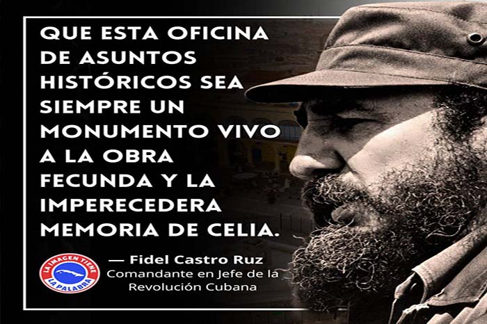 1964: Por iniciativa de “la flor más autóctona de la Revolución”, Celia  Sánchez Manduley, se crea en La Habana la Oficina de Asuntos Históricos,  centro encargado de la conservación y restauración de documentos  históricos de la lucha insurreccional en Cuba. #EducacionMoron