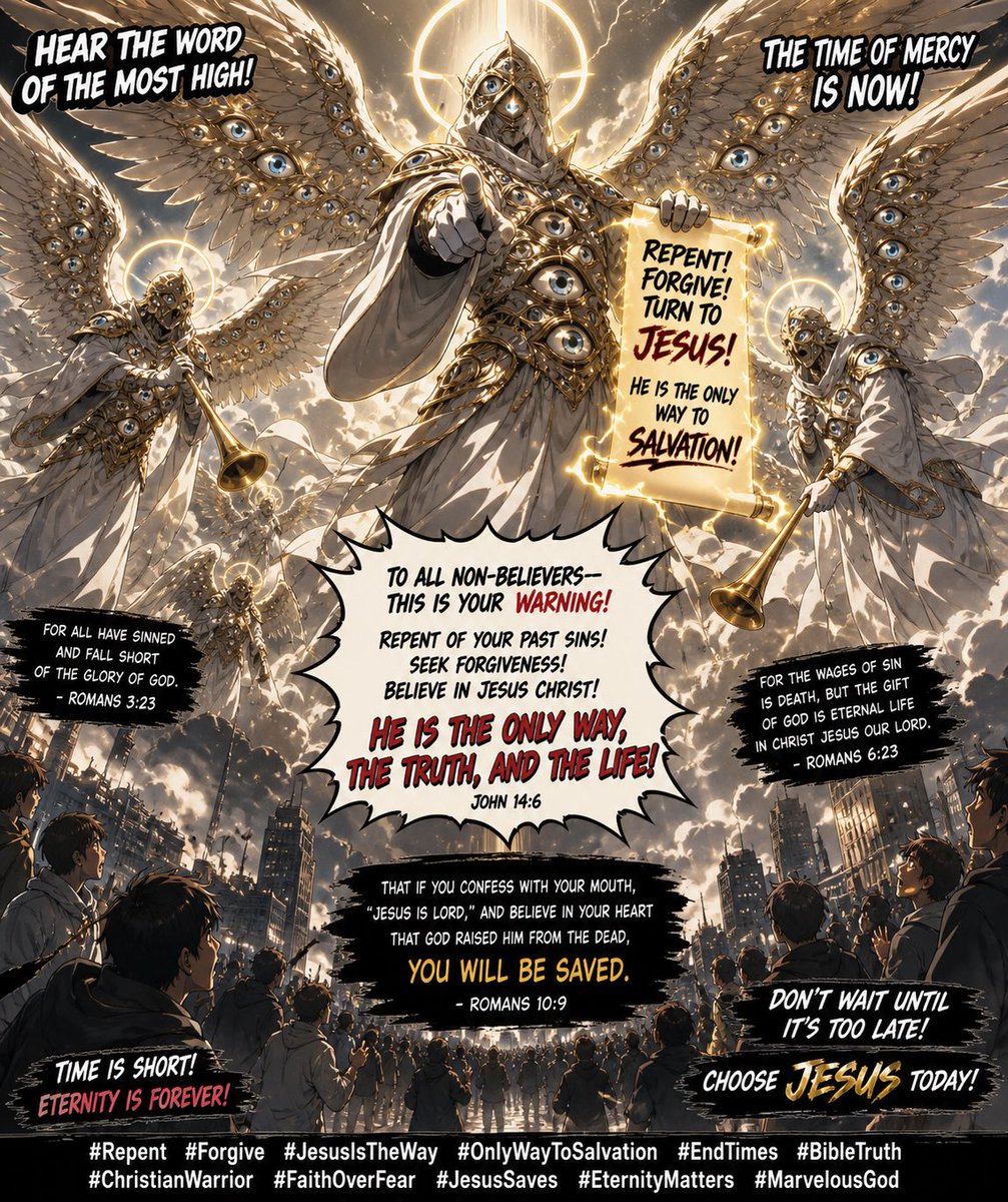 ZERO51Mania's tweet image. #JesusIsLord #JesusSaves #RepentAndBelieve #TheOnlyWay #FaithInJesus #SalvationInChrist #GospelTruth #BiblicalTruth #EndTimes #TimeIsNow #TurnToJesus #ForgivenessInChrist #ChristianFaith #FaithOverFear #KingJesus #GodIsReal #HolyIsTheLord #SeekJesus 🙏🏽🔥✝️