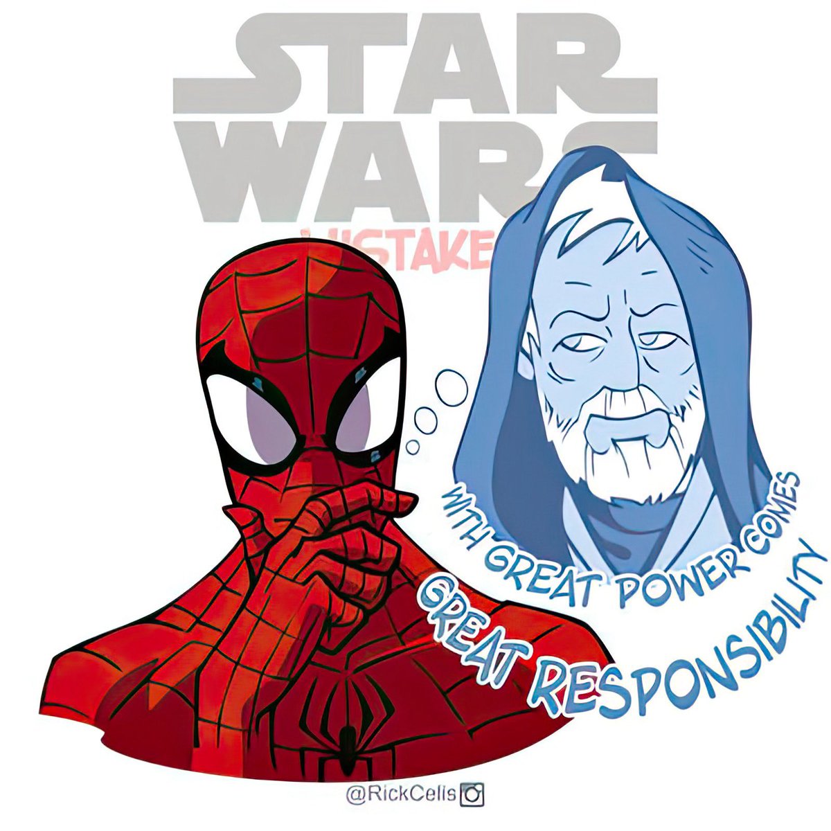 SpidermanNotes's tweet image. May the Fourth Be With You!
Spider-Man &amp;amp; Star Wars Mashup
Artwork by @RickCelis 
#SpiderMan #StarWars #MayThe4th