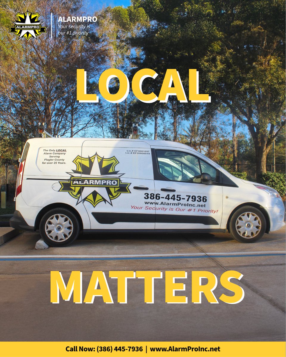 AlarmProInc's tweet photo. Most homeowners don’t realize… local matters when it comes to alarm systems. If something happens, you don’t want to be calling a company in another state. We’ve been protecting homes right here since 1990 🔐 Call today to see what coverage would look like for you! https://t.co/l8ogJKz7YQ