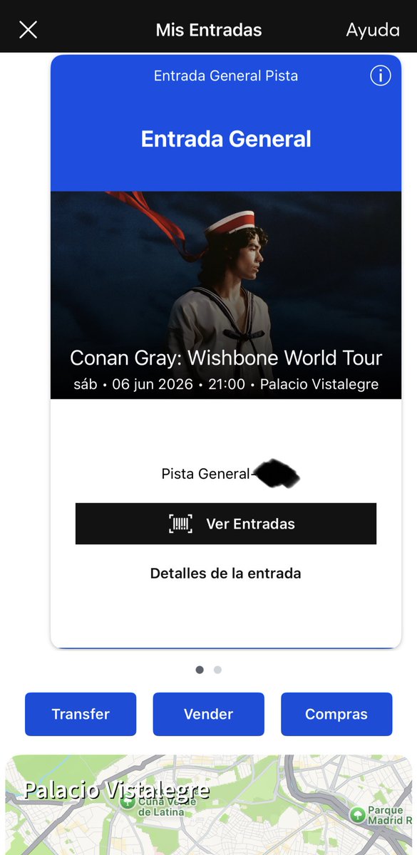 pvrisovermatter's tweet photo. VENDO ENTRADA DE PISTA para Conan Gray Wishbone World Tour en Madrid (Palacio Vistalegre) el 6 de junio por 80€

Hago transferencia por Ticketmaster https://t.co/baXJ0xp6uO