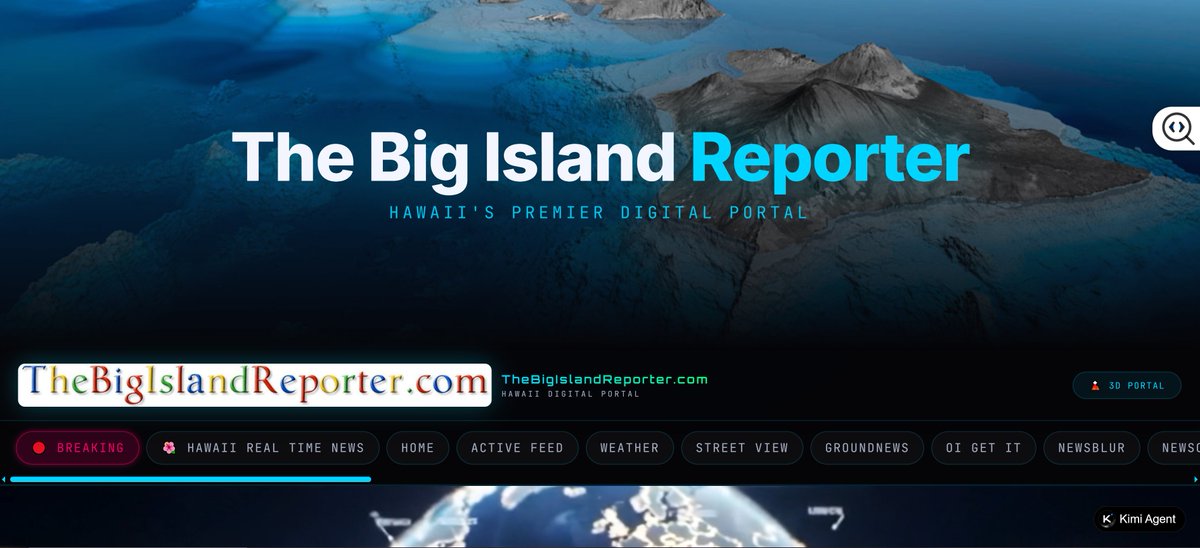 BlueTurbanStone's tweet image. #News #LocalNews #Journalism #BreakingNews #Hawaii
#AI-powered news aggregator
The Big #Island #Reporter
thebigislandreporter.com
youtube.com/watch?v=LNElOH…
PODCAST
youtu.be/GJdlM2QEQDk?si…
