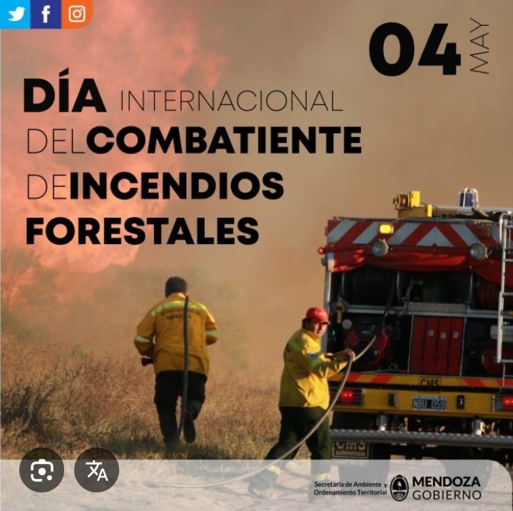 EvisS87420's tweet image. El 4 de mayo, se celebra el Día Internacional del Bombero Forestal como reconocimiento y apoyo de la sociedad a quienes luchan contra los fuegos de bosques y otros ecosistemas en todo el mundo, para preservar los patrimonios y recursos naturales.
