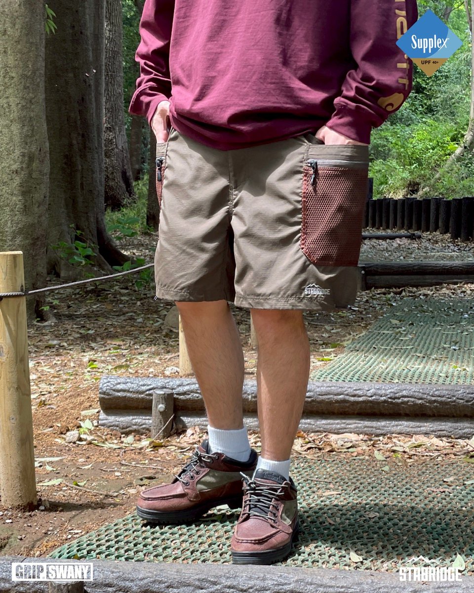 STABRIDGE × GRIP SWANY INNER CITY EXPLORER SHORTS 1 Color : RIVER