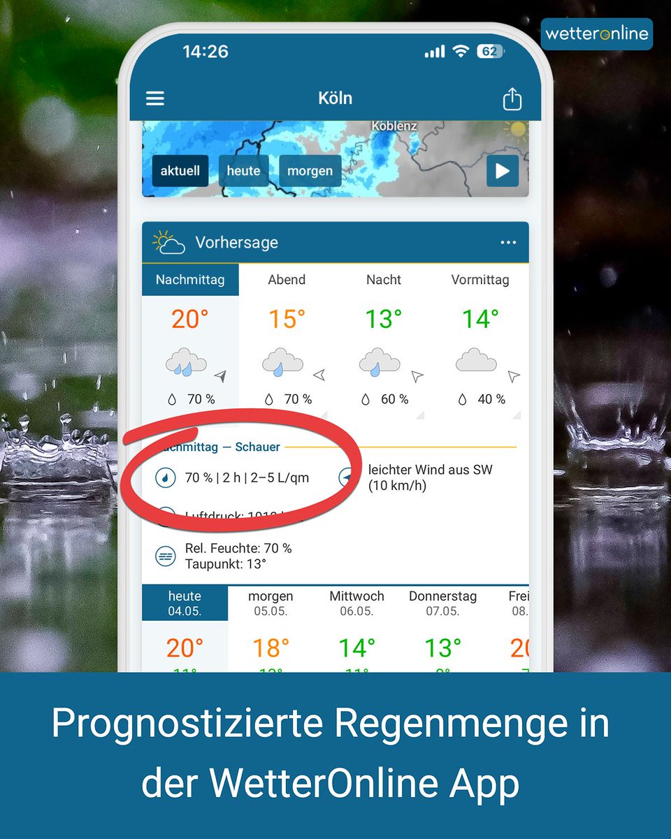 WetterOnline's tweet image. 🌧️ Heute wird es teils richtig nass: Schauer und Gewitter bringen lokal viel Regen in kurzer Zeit. Aber wie misst man Regen eigentlich? 🤔 👇 

⛈️ Prognosen entstehen mit Wettermodellen – gerade bei Gewittern bleibt aber Unsicherheit.

#Wetter #Regen #Gewitter #Wetterwissen