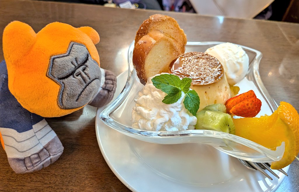 🔥🦍さんプリンアラモードおいしかったですね〜〜〜