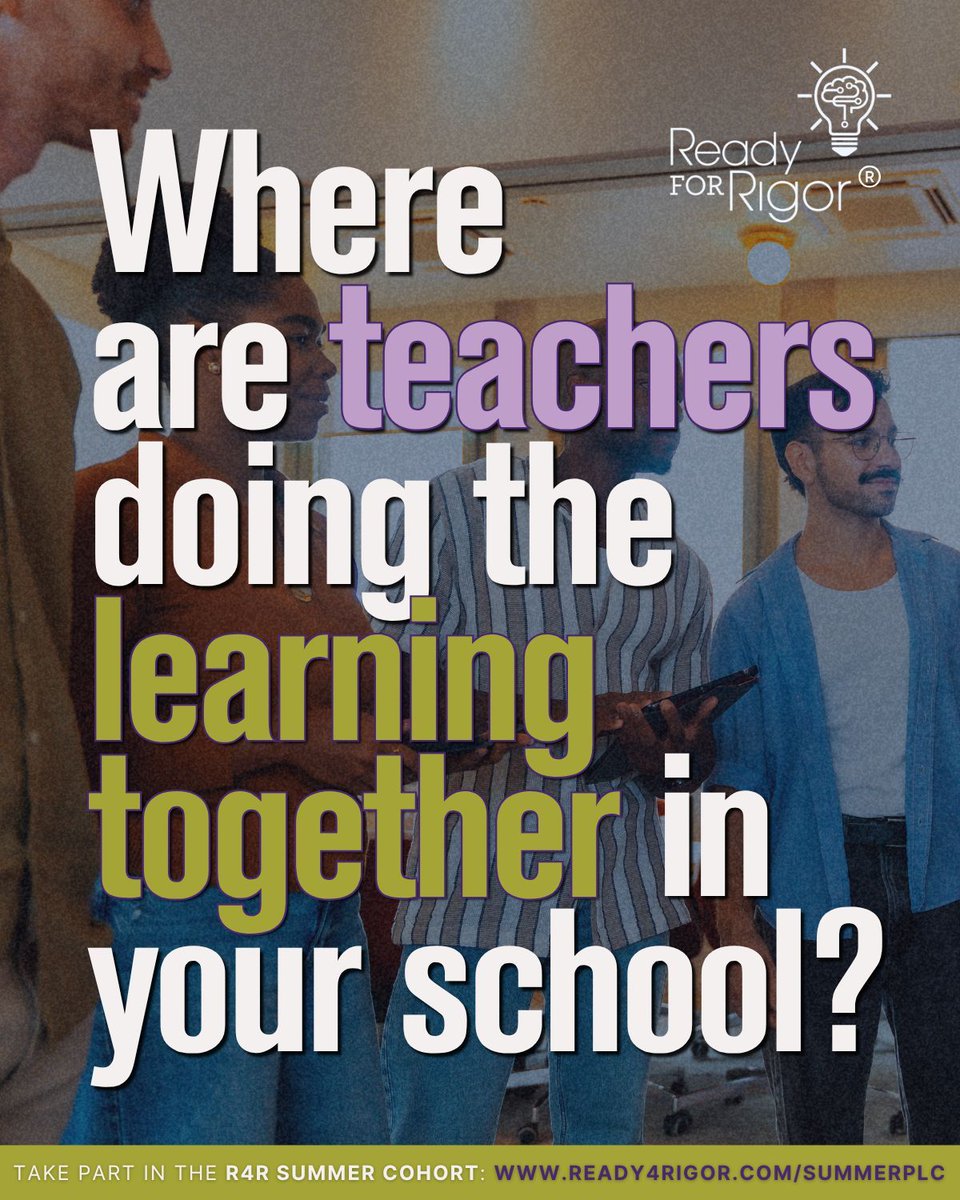 Ready4rigor's tweet image. #Teachers get smarter together, through shared practice, data, &amp;amp; deepening student thinking. That’s the why behind my upcoming offerings.

Join my 5/5 talk on designing instruction that builds learning power &amp;amp; keep going in my PLC: linktr.ee/ready4rigor #TeacherAppreciationWeek