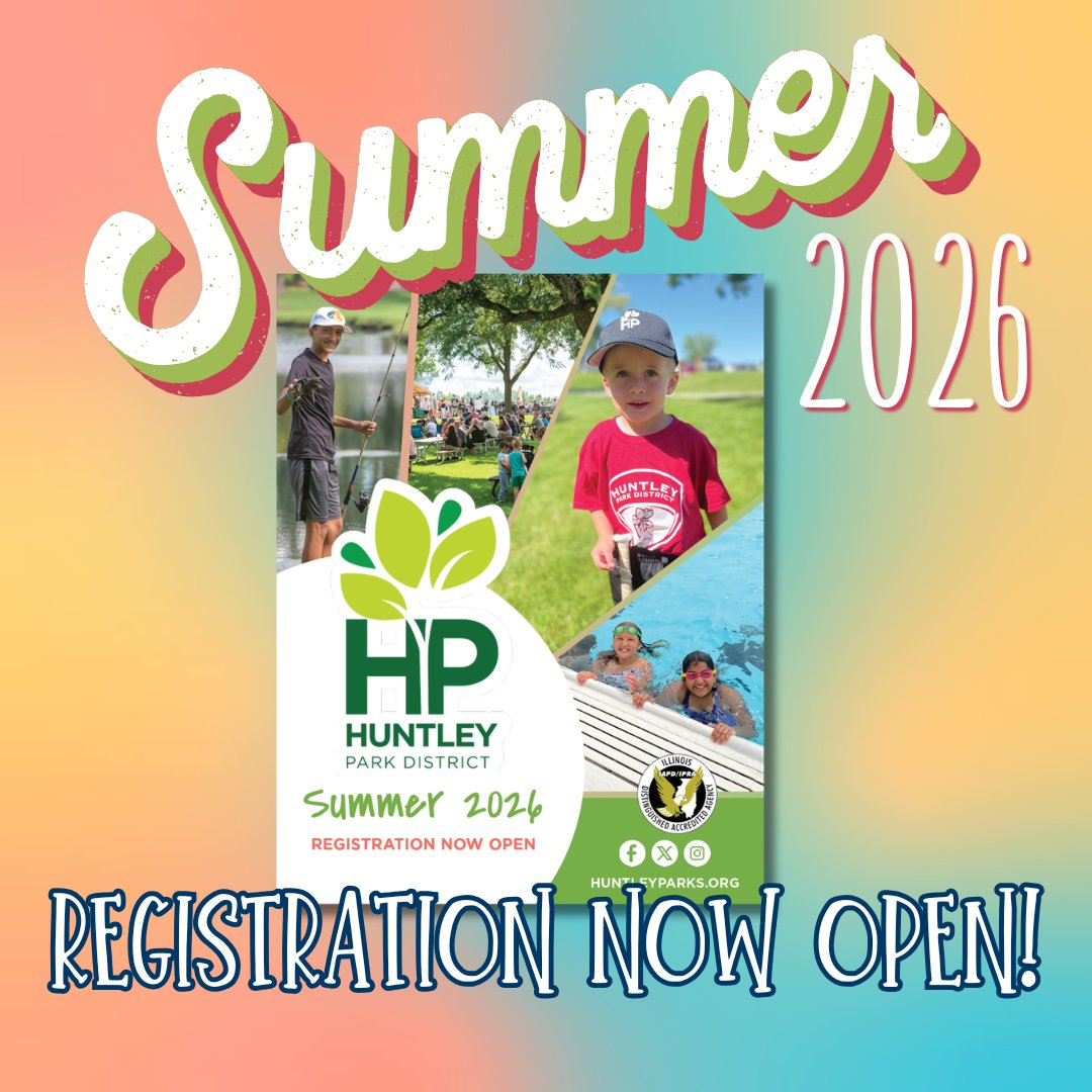 HuntleyParks's tweet photo. 😎 Registration for summer programs and events is now open!
View the summer 2026 program guide - https://t.co/DSzFmEDykJ

#HuntleyParks
#ConnectingTheCommunity https://t.co/IHbIPgUvrO