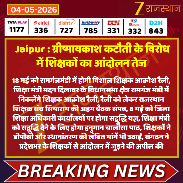 zeerajasthan_'s tweet photo. #Jaipur ग्रीष्मावकाश कटौती के विरोध में शिक्षकों का आंदोलन तेज

@RajGovOfficial @rajeduofficial @madandilawar @Dineshtiwaridau #LatestNews #RajasthanNews #RajasthanWithZee https://t.co/V4HN8diT8T