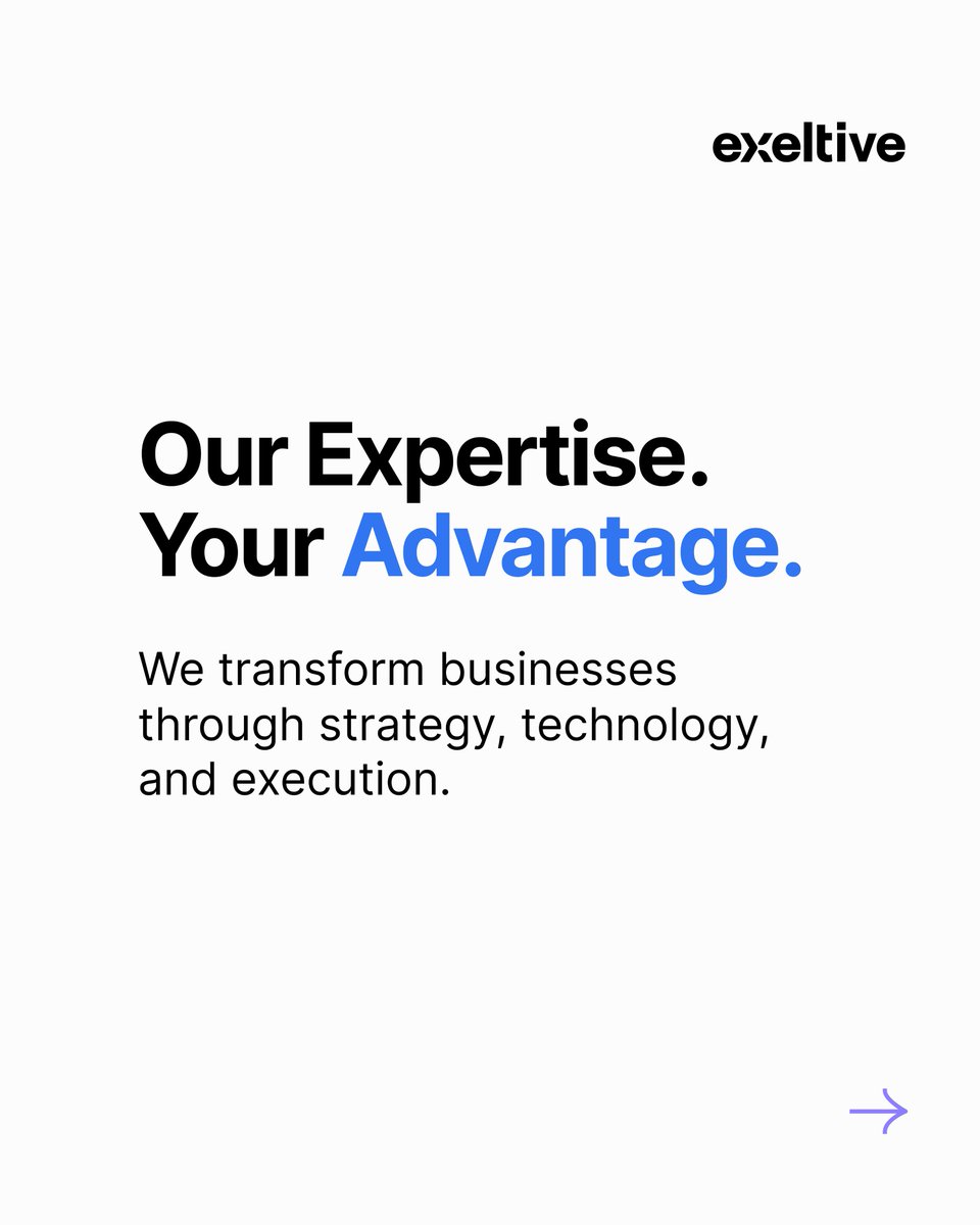 exeltive's tweet photo. 🔄 Transform Today. Scale Tomorrow.

We help businesses evolve through strategy, tech &amp; execution.

🧠 Strategy
⚙️ AI &amp; Automation
☁️ Cloud
👨‍💻 CTO Guidance

👉 https://t.co/tCzk34eqAQ https://t.co/CB4RjaeioA