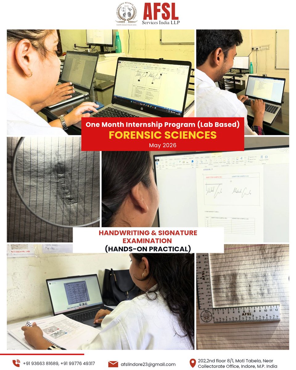ForensicFor's tweet photo. 🔍 𝐐𝐮𝐞𝐬𝐭𝐢𝐨𝐧𝐞𝐝 𝐃𝐨𝐜𝐮𝐦𝐞𝐧𝐭𝐬 &amp; 𝐇𝐚𝐧𝐝𝐰𝐫𝐢𝐭𝐢𝐧𝐠 𝐄𝐱𝐚𝐦𝐢𝐧𝐚𝐭𝐢𝐨𝐧 – 𝐇𝐚𝐧𝐝𝐬-𝐨𝐧 𝐏𝐫𝐚𝐜𝐭𝐢𝐜𝐚𝐥 𝐓𝐫𝐚𝐢𝐧𝐢𝐧𝐠

📸 Real Lab Exposure | Practical Learning

📌 Don't miss this opportunity to learn from experienced professionals https://t.co/tYzhu2SgyR