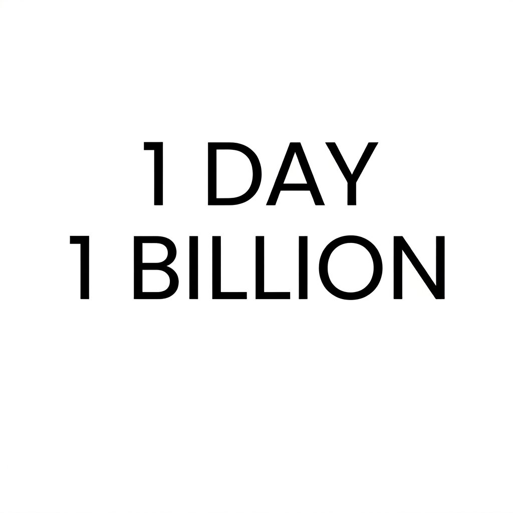 1 Day 1 Billion tweet media