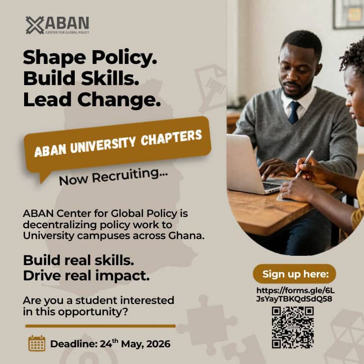 AbanGlobal's tweet photo. BIG NEWS!

We are launching the ABAN University Chapters to train, mentor &amp; mobilize the next generation of policy leaders right on campus.  

Are you a student passionate about policy, leadership &amp; impact? This is your shot. 

Sign up now: https://t.co/TLL8aCGZFq

#ABANChapters https://t.co/oNV5ga9wxu