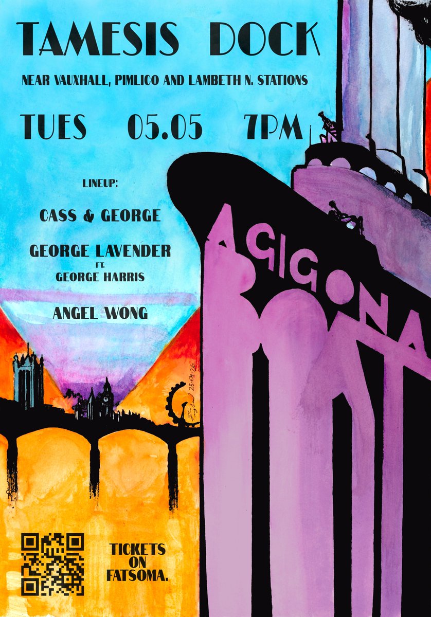 TamesisDock's tweet photo. BTB Presents: 'Gig on a Boat' Tues May 5th 7pm on lower deck. Hear some of London's best young musical talent perform. Info &amp; tickets at https://t.co/P4o7UZKL5m 🎶 https://t.co/rlZJ0sZK04