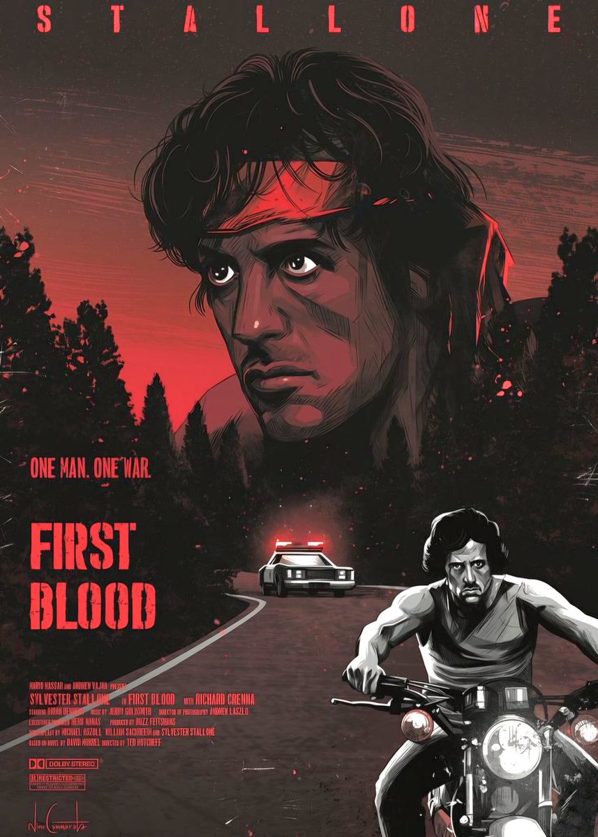 britmedia2000's tweet photo. Rambo: First Blood Part II
(1985)
Rambo returns to the jungles of Vietnam on a mission to infiltrate an enemy base-camp and rescue the American POWs still held captive there
REF: PHX/RAMBO85/POSTERART/014
#RamboFirstBloodPart2 #PosterArt https://t.co/uzVE5xT89d