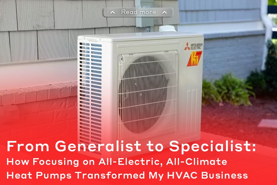 MitsubishiHVAC's tweet image. In 2017, Ductless Plus went all in on all‑climate heat pumps. 

After narrowing their focus here, and investing deeply in training, they saw an increase in profitability and customer satisfaction.

Read the full story: bit.ly/4m610Ab

#HeatPumpNation #Contractor #Future