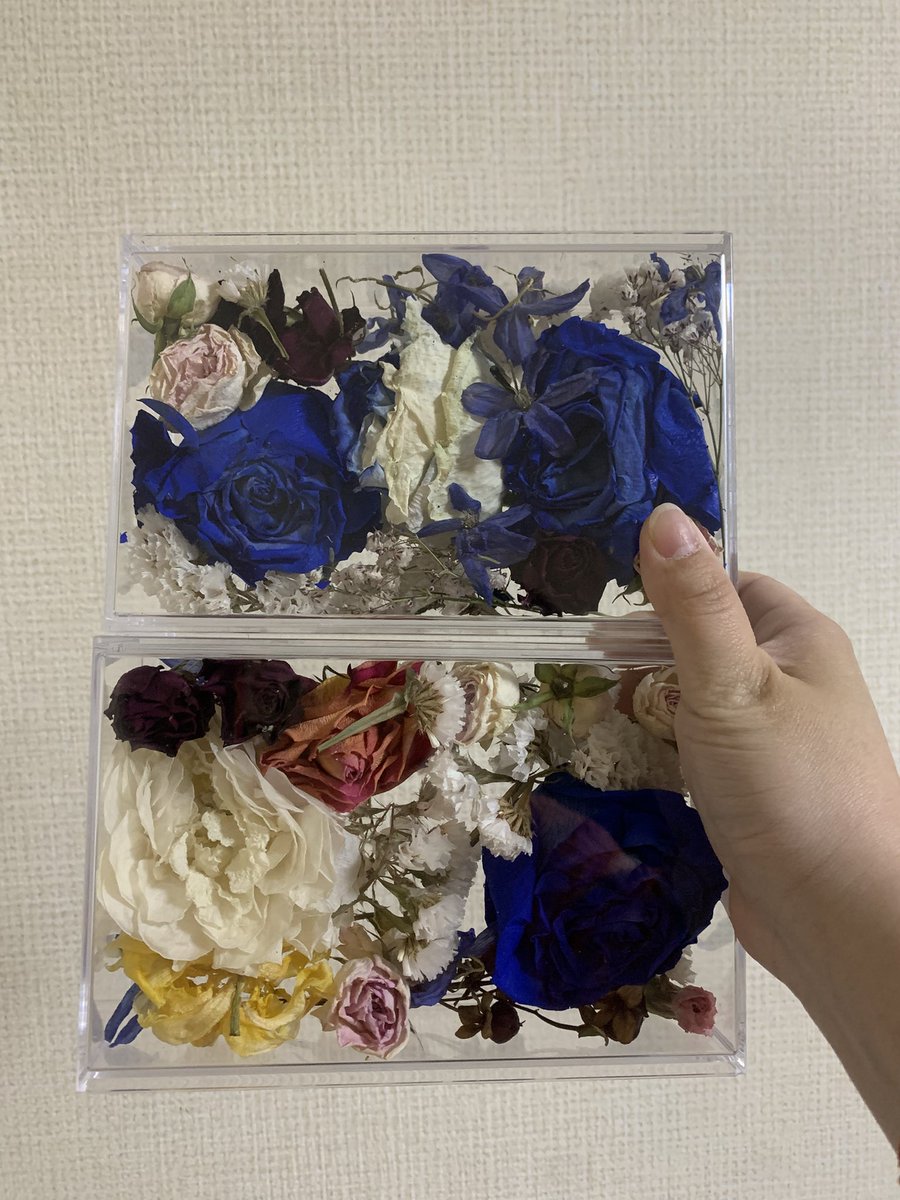 と、言うわけで……完成しました✨️💐 これならずっと飾っていられる✨️