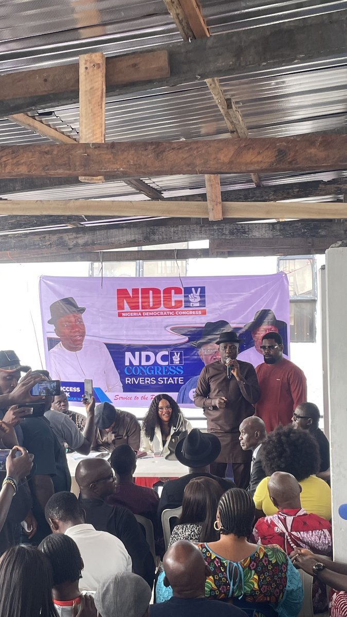 NDC_RIVERSSTATE's tweet photo. Rivers state NDC congress
And inauguration of state executive was successful 
A new Nigeria is POssible 
✌️ https://t.co/TydF8HyeM2
