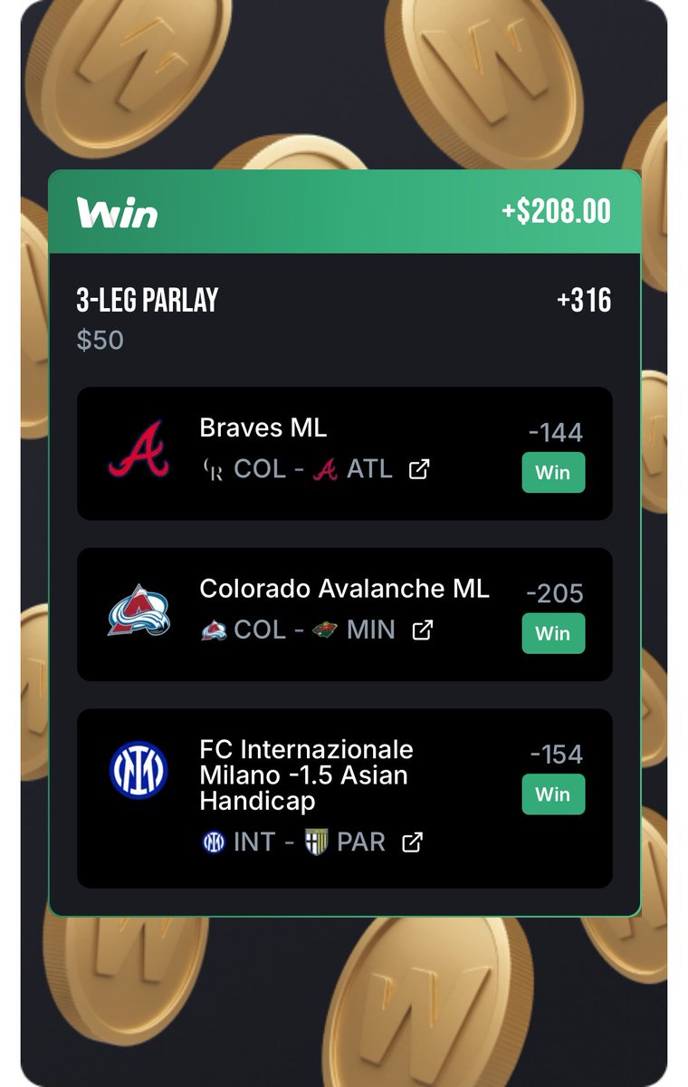 wizepicks's tweet image. Parlay 🏆 Wins Happen daily @wizepicks

#MLB #NHL #Seriea

Join our Tiers from $3:99

winible.com/wizepicks