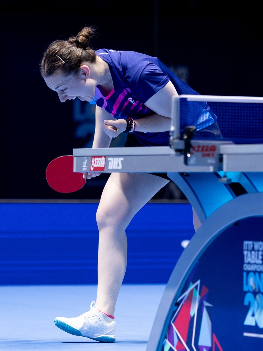 WTTGlobal's tweet image. Pure joy as Natalia Bajor gets the better of Kuai Man 3-1 to secure a point for Poland against the top seeds Team China 🌟

#ITTFWorlds2026 #TableTennis #100YearsofTableTennis