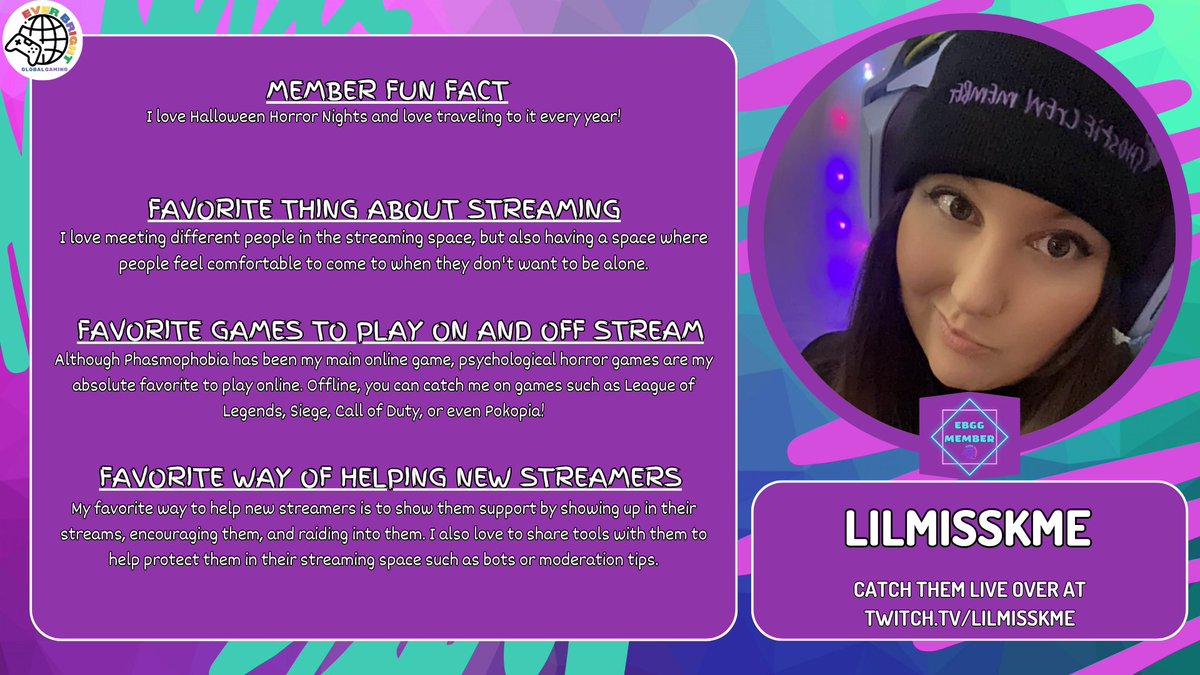 ebggttv's tweet photo. Our Featured Member of the week is
@lilmisskme3 ! Make sure to check them out and share some EBGG love! https://t.co/gAunr7NQaF https://t.co/AgolZeatQf