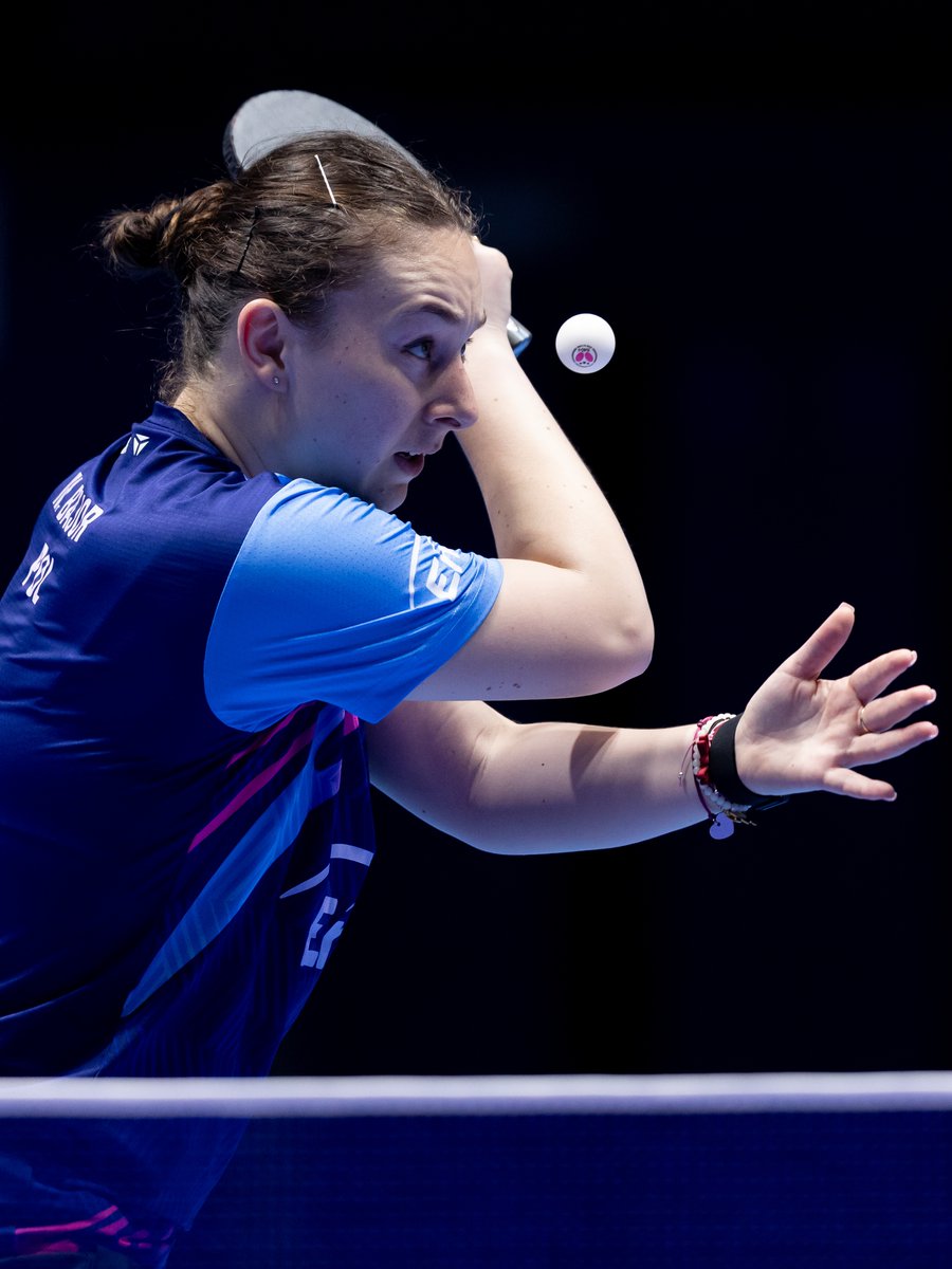 WTTGlobal's tweet image. Pure joy as Natalia Bajor gets the better of Kuai Man 3-1 to secure a point for Poland against the top seeds Team China 🌟

#ITTFWorlds2026 #TableTennis #100YearsofTableTennis