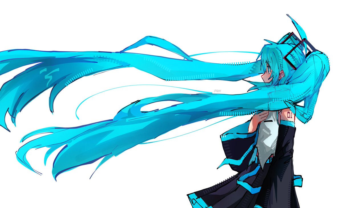 Hair. Beautiful hair
#miku #hatsunemiku #vocaloid
