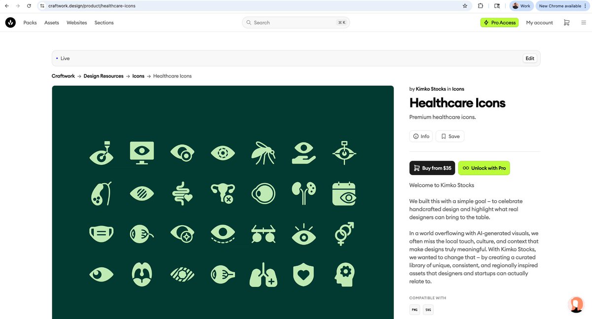 rajdeepgt's tweet photo. Our healthcare icons are now available on @craftworkdesign, and we are actively cross-selling across various international platforms to broaden our reach. The process of adding an icon pack was seamless, and the approval times were quick. Kudos to their team for their support! If you have Pro access, be sure to download our premium healthcare pack.
https://t.co/xmqYNoPLLa