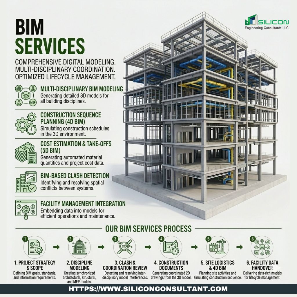siliconecllc's tweet image. #SiliconConsultantLLC provides best in class #BuildingInformationModeling (#BIM) services across the #UnitedStates, creating coordinated #3D #buildingmodels that clearly define individual components with specific geometric and informational attributes. 
🌐 siliconconsultant.com/services/build…