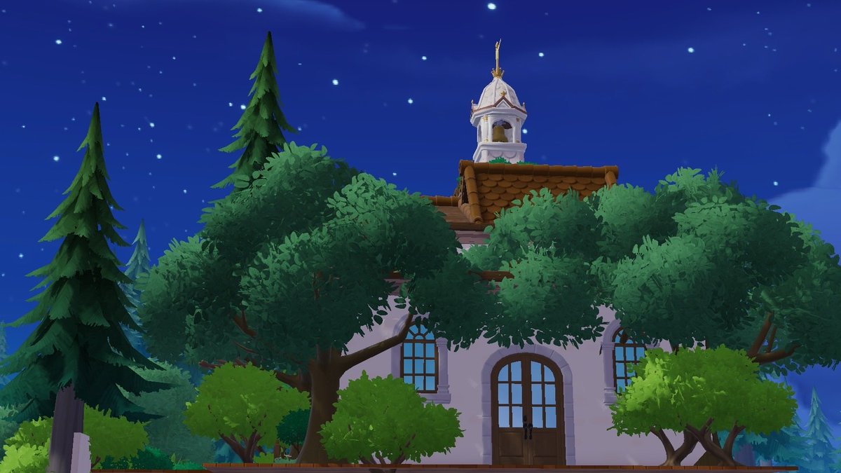 新しいお城の屋根が🔔ついててチャペル向きだなぁって思ったので
森のチャペルチャレンジ🌳
これは大仕事になりそう！