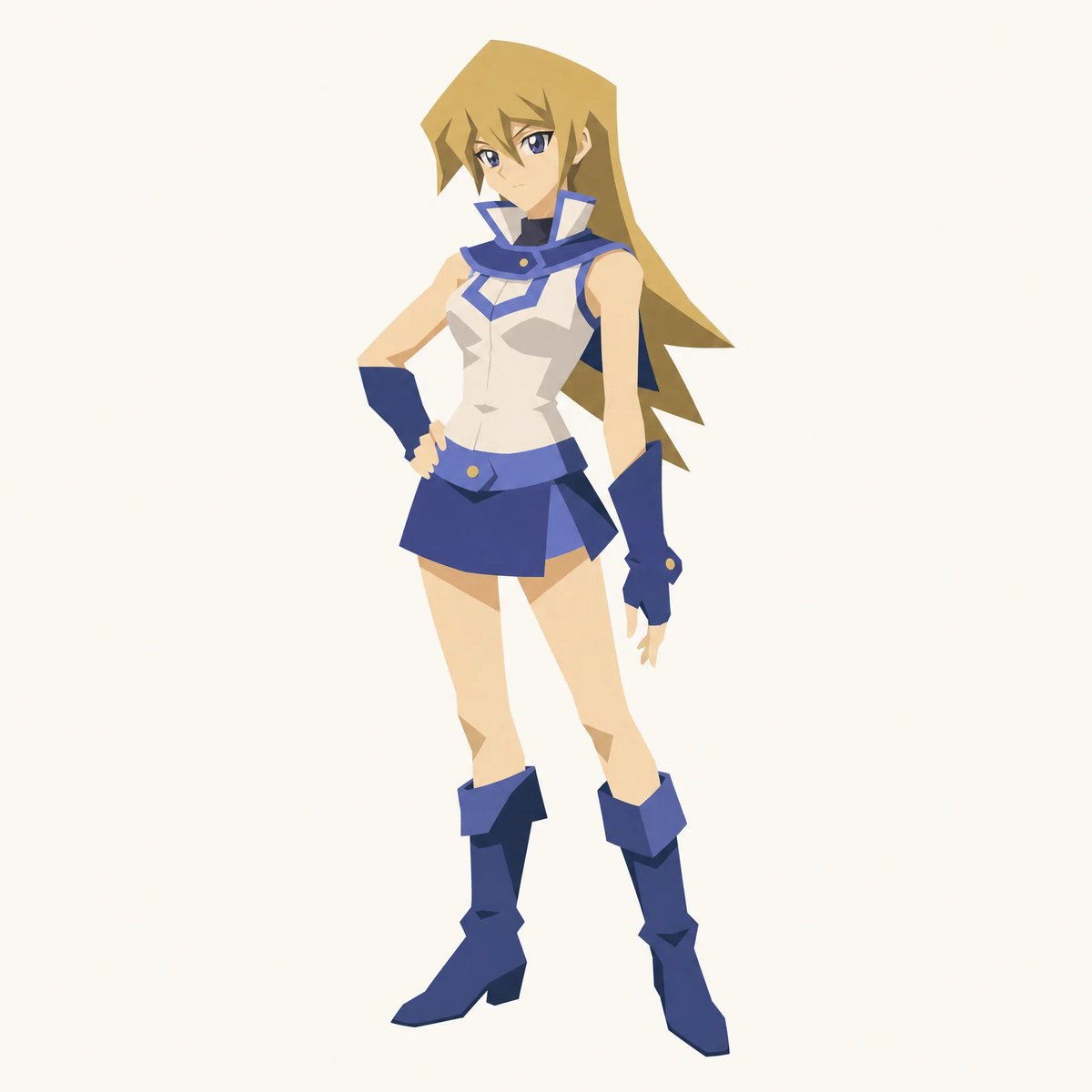 Cut-out Style Character Illustration