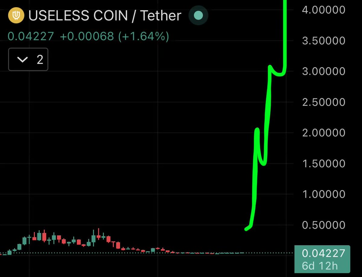 RareHills's tweet photo. $USELESS looks like one of few that will be the biggest trades for 2026. https://t.co/F7x3mrMbSK
