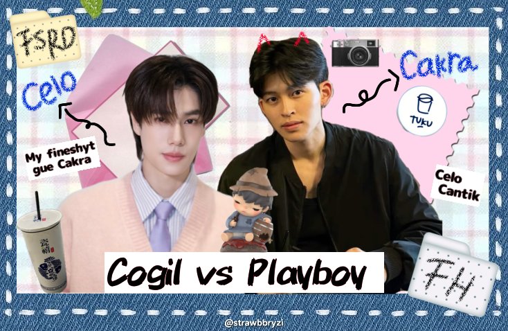 strawbbryzi's tweet photo. #Pondphuwin AU 

— Cogil vs Playboy 💌

"Playboy bikin jatuh hati, tapi Cogil
beda, bukan cuma lewat di hati tapi nyangkut di pikiran." https://t.co/tnXF5YqOlS
