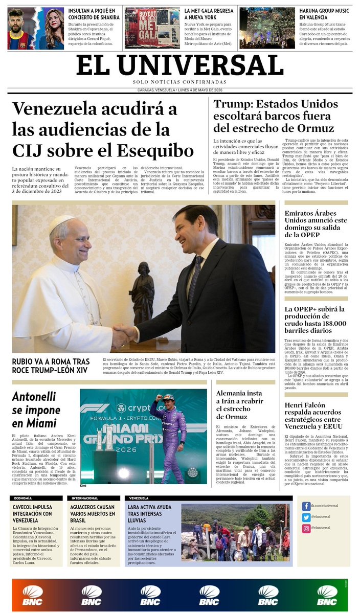 El Universal tweet media