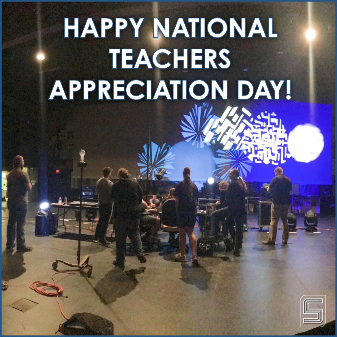ScenicSolution's tweet photo. Behind every great performance is a great teacher — the ones who coach, cue, encourage, and improvise like pros. Today, we cheer for the educators who keep the whole show running. (It's also Cinco de Mayo. Buy that great teacher a margarita!) 
#schooltheatre #ArtsEducationMatters https://t.co/mnB2cb327y