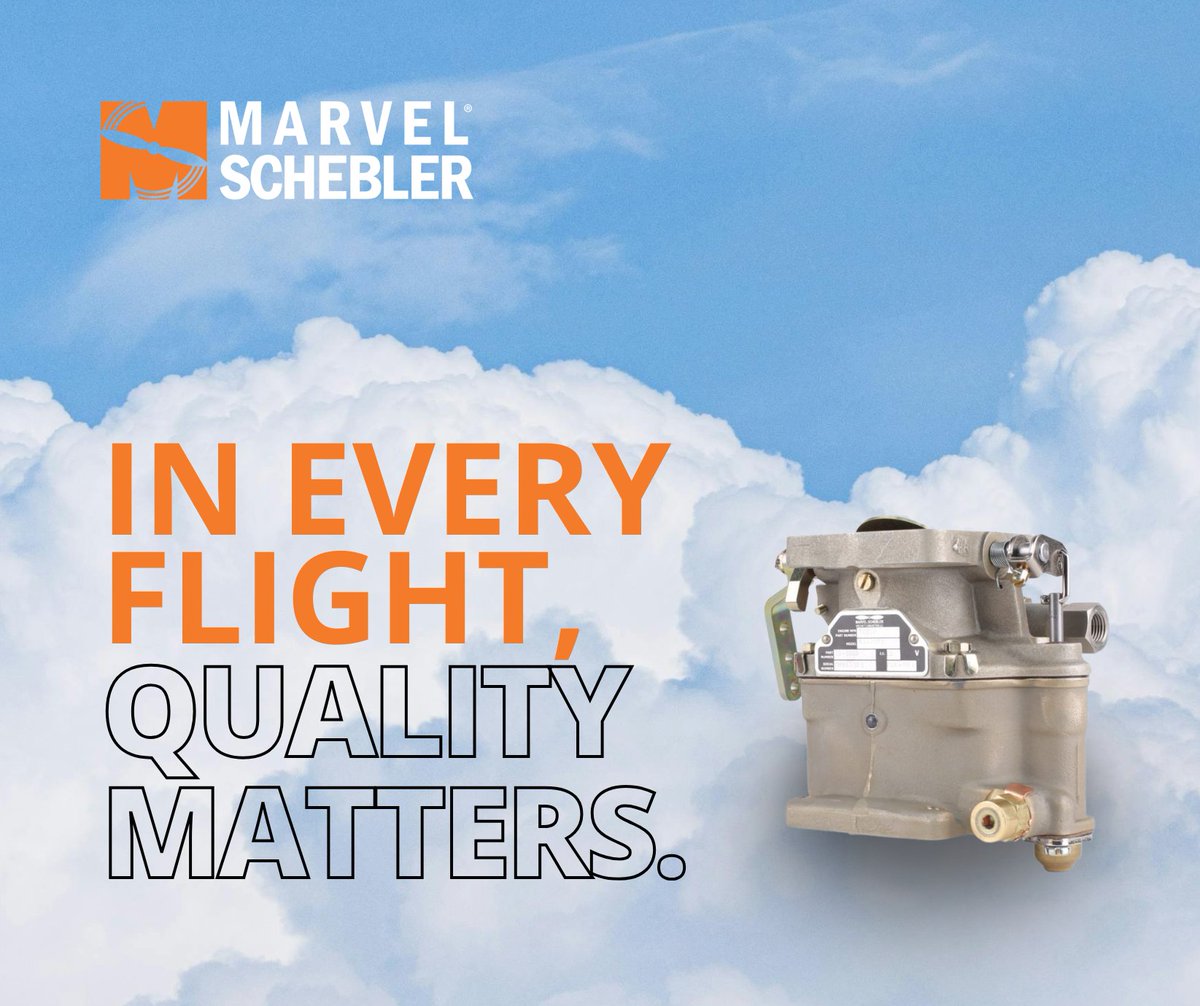 MarvelSchebler's tweet image. From the first start-up to landing. That’s why we’re committed to delivering dependable support and reliable solutions that keep you confident every time you take off. When your aircraft is ready, you are too.

#MarvelSchebler #GeneralAviation #support #carburetors #innovation