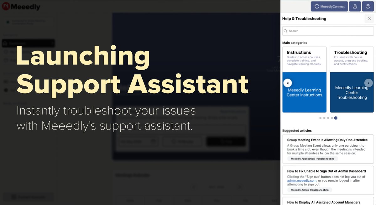 Meeedly's tweet photo. Introducing the Meeedly Support Assistant.

A dedicated space to understand, use, and troubleshoot Meeedly — all in one place.

• Step-by-step guides
• Structured troubleshooting
• Organized knowledge
Built to make Meeedly simpler to use.
More updates coming soon. https://t.co/jAIw8T4B4A