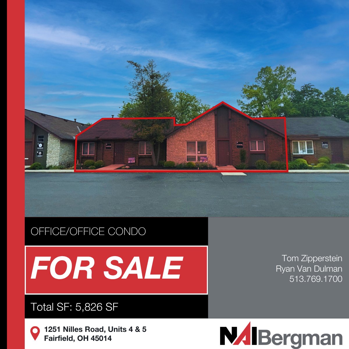 NAIBergman's tweet image. Just Listed | 5,826 SF office/office condo for sale at 1251 Nilles Road.

For more information, please contact Tom Zipperstein, Ryan Van Dulman, or visit: 1l.ink/4GBPXC8

#NAIBergman #OfficeSpace #ForSale