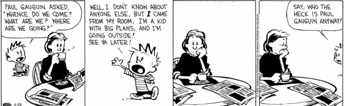 Calvinn_Hobbes's tweet image. Honestly? Better answer than most philosophers ever gave.
#CalvinandHobbes #DeepThoughts