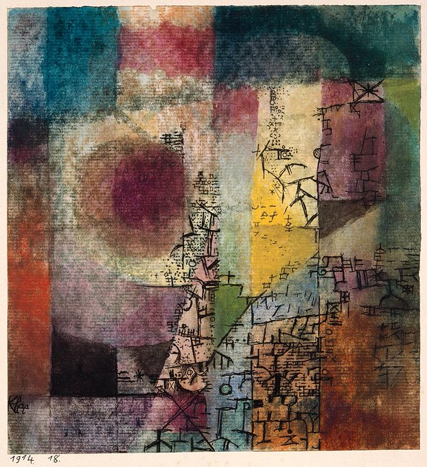 Makel_art's tweet photo. Ohne Titel  
Paul Klee - 1914 https://t.co/UB5Ad6Me7f