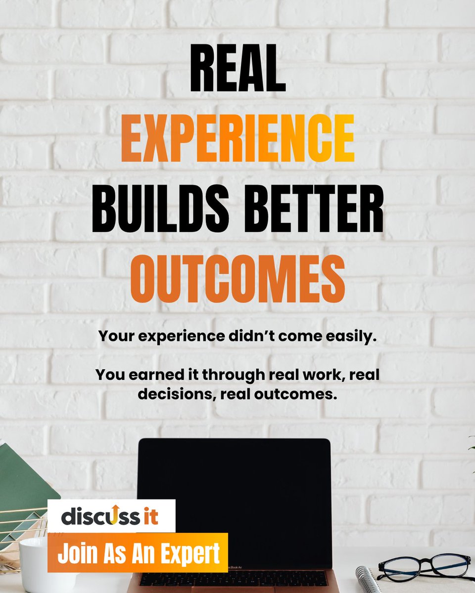 WeDiscussIt's tweet photo. There’s a difference between knowing—and having lived it.

If you’ve done the work, your perspective goes beyond theory. It’s something people can use.

DiscussIt makes it simple.

Join: https://t.co/A4qM9QBElB https://t.co/J715Z3HqMP