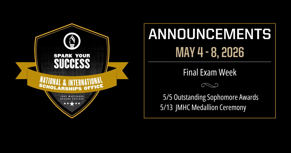 PurdueNISO's tweet photo. Happy Monday! We made it to Finals Week! Save the dates:

⭐ 5/5 Outstanding Sophomore Awards (RSVP and invitation required)

🏅 5/13 JMHC Medallion Ceremony

#PurdueNISO #SparkYourSuccess https://t.co/L8kD5iKSGV