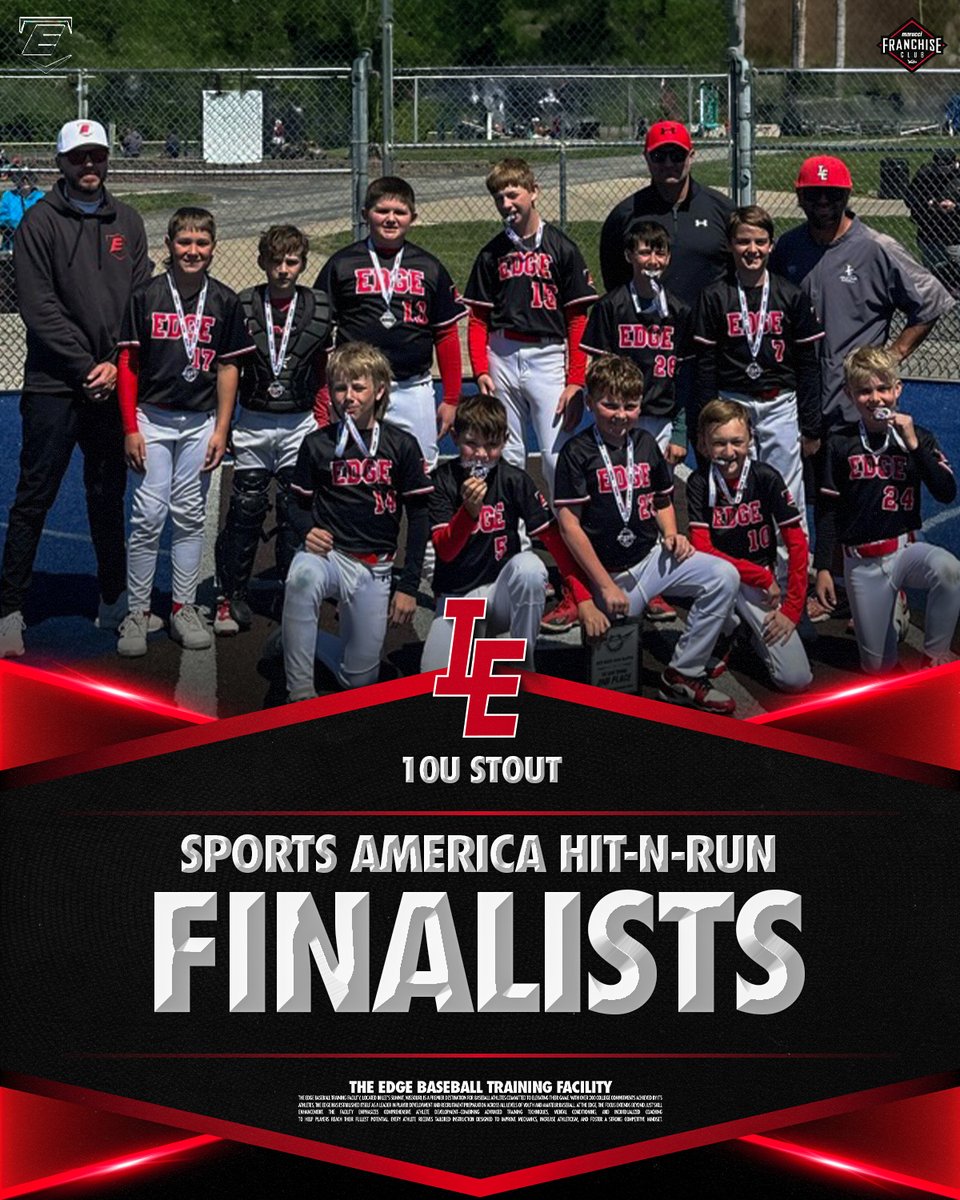 EDGEBaseballKC's tweet photo. Congratulations to 10u Stout!

Sports America Hit-N-Run Finalists!

#TheEDGE | #WhySettleForLess https://t.co/pGoZXUZGvw