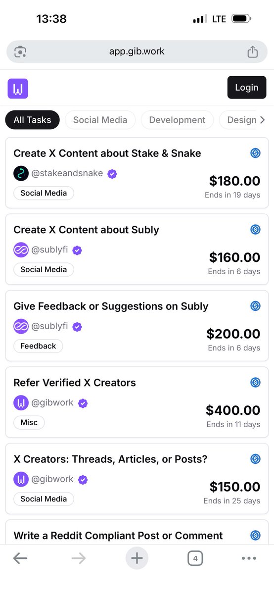 Olamicryptt's tweet photo. free updates 🔥 

you can up to earn 5-15$ per task

• no vpn needed

•available for Nigeria citizen 

• no national ID required or driver license 

what’re the taks to be done  :-

-> you can create X content subly 

-> you can create content about snake & stake

how to get stated :-

• register with this link : 
https://t.co/iIPcsWlz98

• sign up with your google account or email 

• connect your X account 

• connect your discord account 

• connect your GitHub account 

NB: some campaign ends in about 1-6 days, and there is still money left in the pool, so there is still room to position early and benefit from it

it does not take much time, just a few minutes to get started and stay consistent

thank you @subly_fi 

engage and repost for others