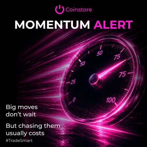 CoinstoreExc's tweet image. Price is moving fast 📈
You don’t have to 🧘
Missing a trade ❌
Beats forcing one 💀
#TradingDiscipline #StaySharp