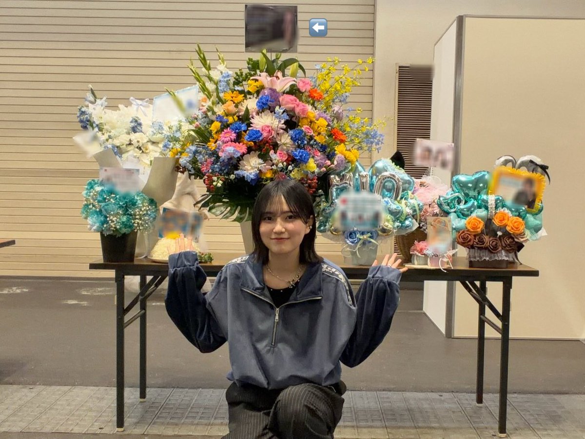 京都リアミで祝花送らせていただきましたー！ メッセージボードは