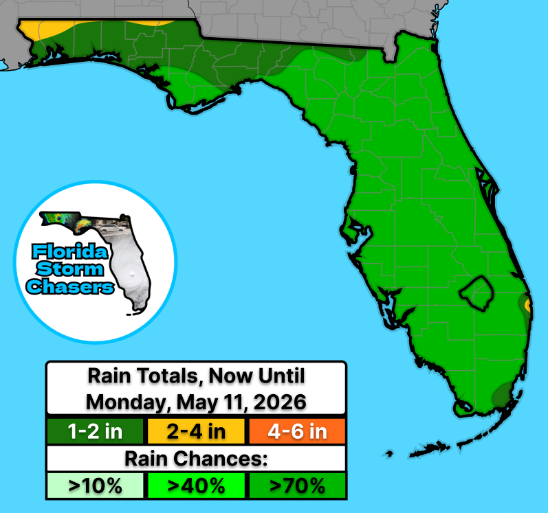 FLStormChasers_'s tweet image. 🌧️MORE FLORIDA RAIN!🌧️
Good news for the panhandle, which is in an Extreme to EXCEPTIONAL DROUGHT: More rain is expected to fall as a front will near the region during the second half of this week. The rest of #Florida has a &amp;gt;70% chance of seeing rain!

#flwx