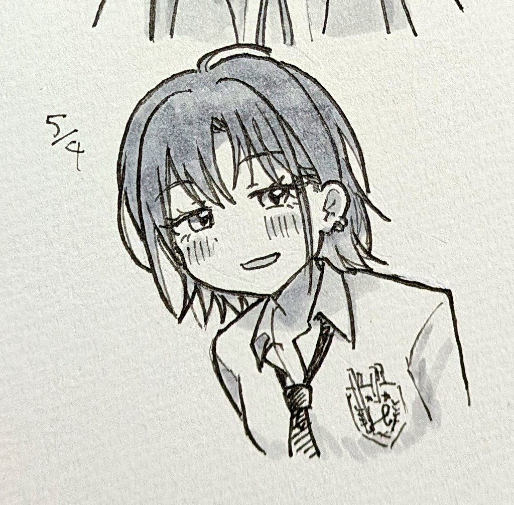 今日は誕生日なので透さんを描きました 